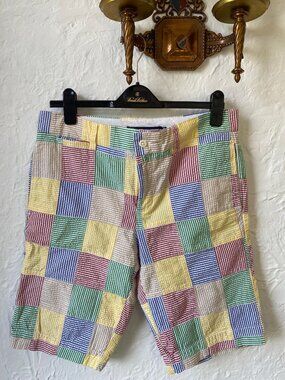 Ralph Lauren seersucker patchwork bermuda shorts size 8